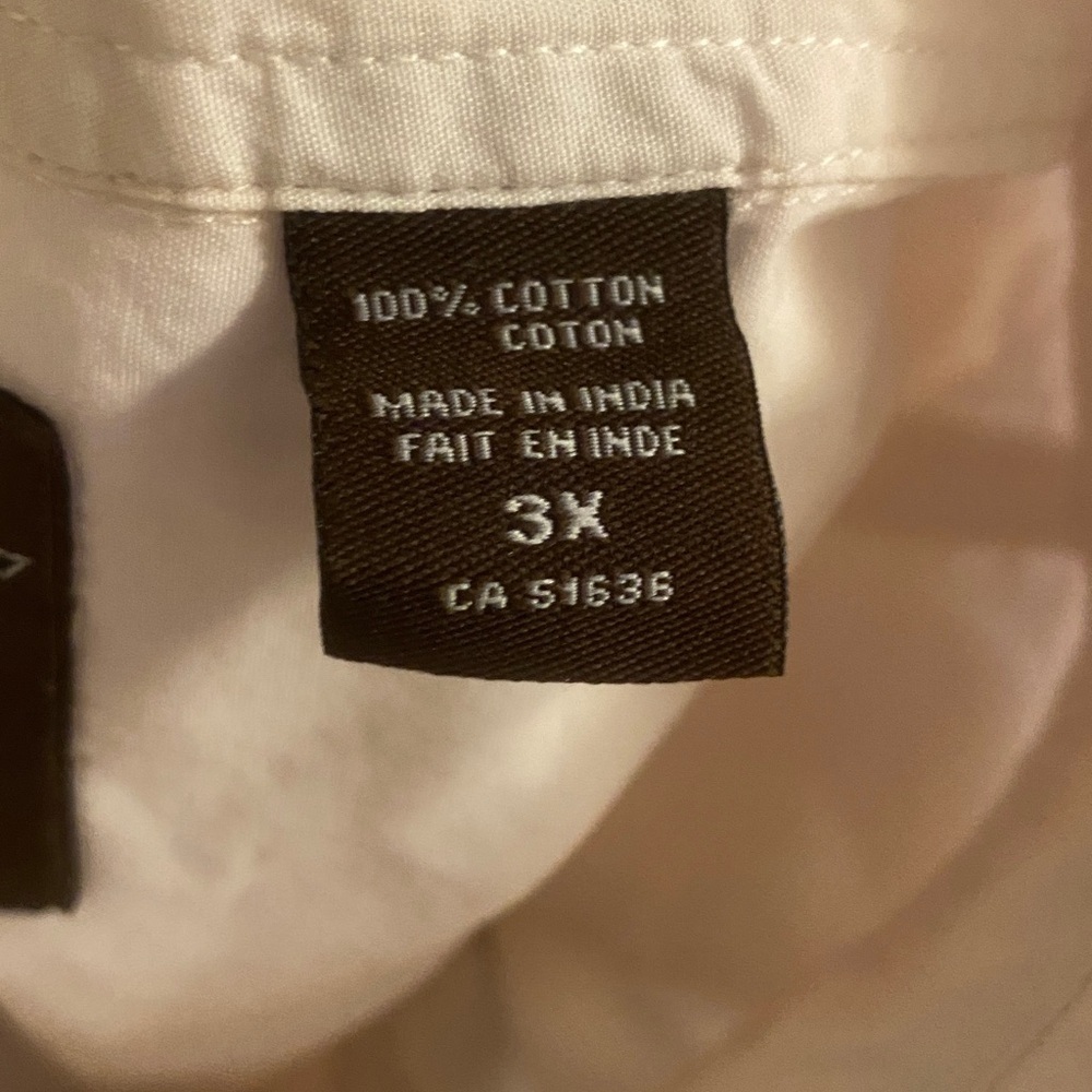 Classic White Men's Shirt. 100% cotton. Perfect for a office work - Picture 5 of 5